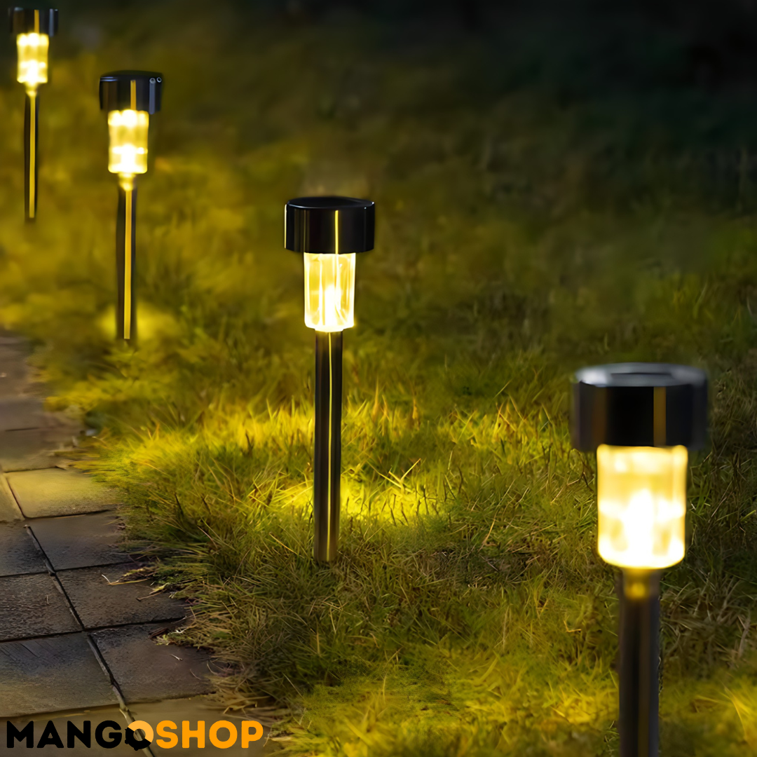 Solarne lampe od nerđajućeg čelika 6 komada