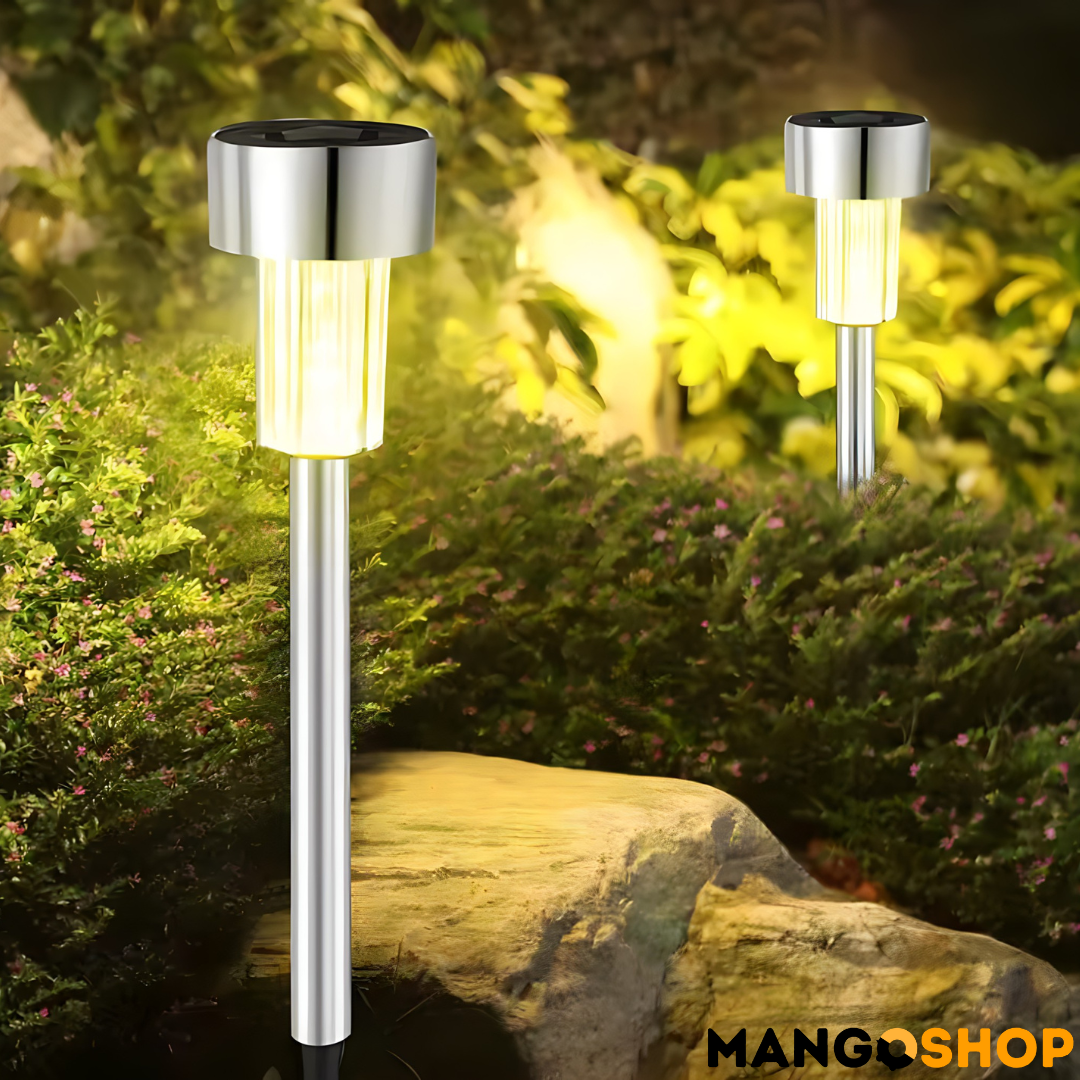 Solarne lampe od nerđajućeg čelika 6 komada