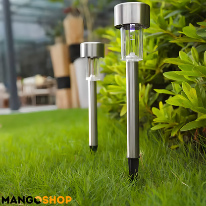 Solarne lampe od nerđajućeg čelika 6 komada