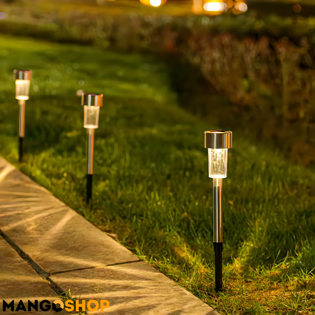 Solarne lampe od nerđajućeg čelika 6 komada