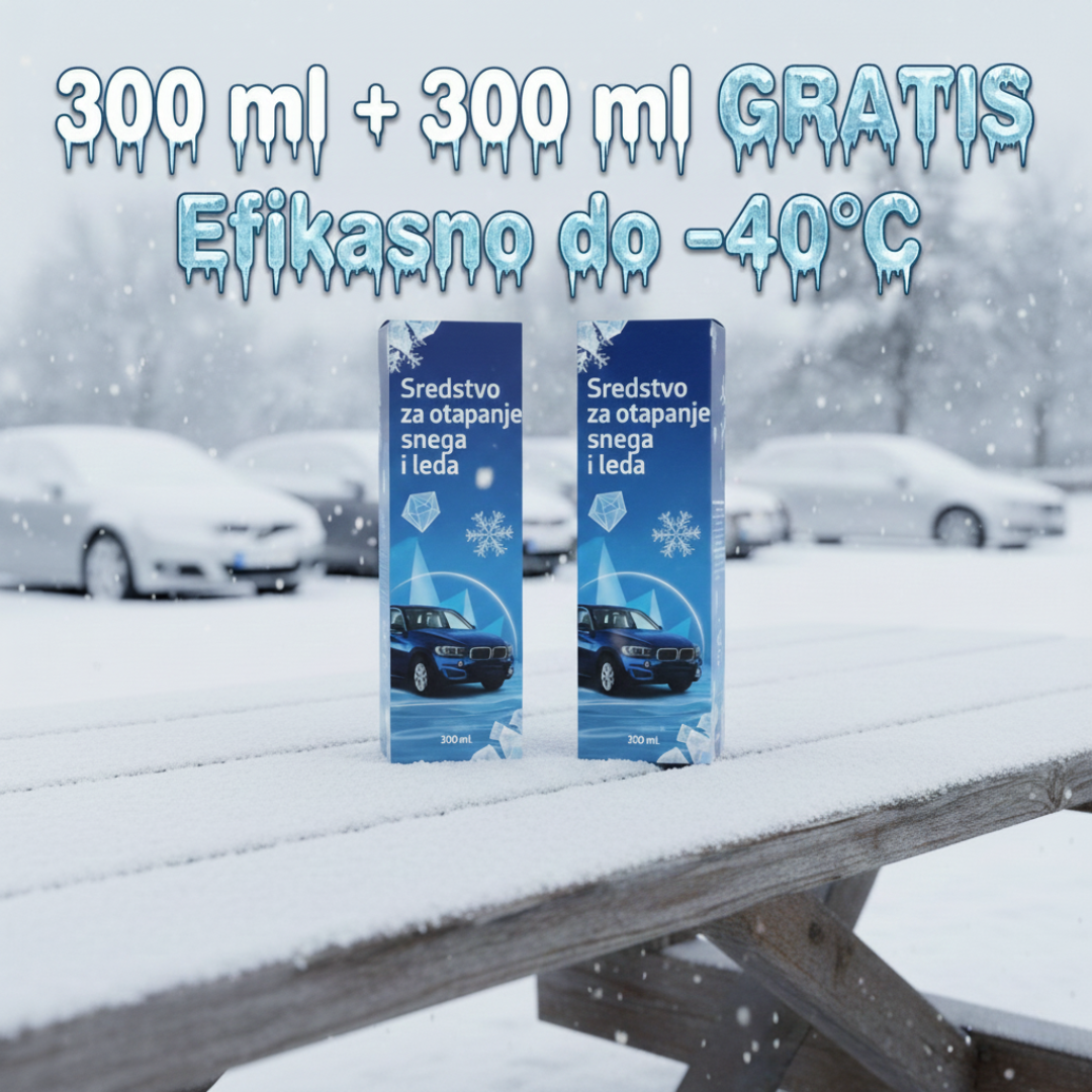 Sredstvo za otapanje snega i leda 1+1 GRATIS!