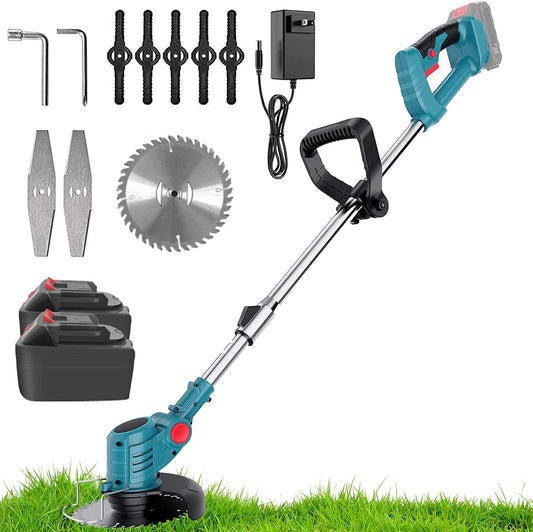 Aku trimer za travu sa 2 baterije