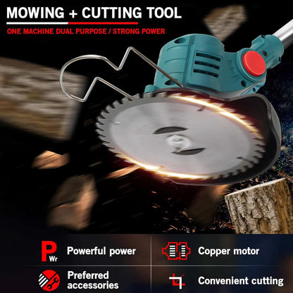 Aku trimer za travu sa 2 baterije