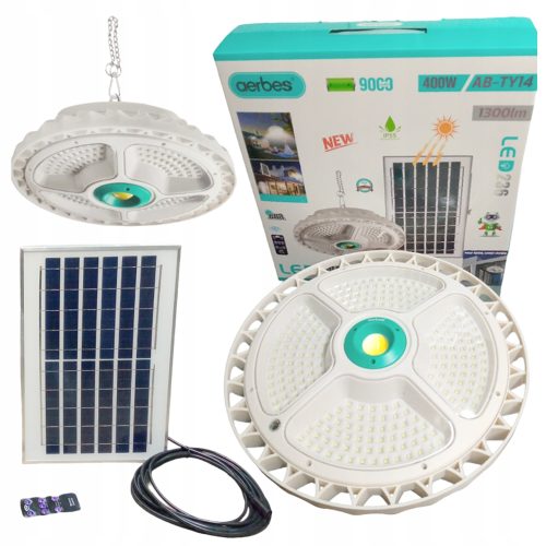 Solarni viseći LED reflektor + daljinski 200W/400W