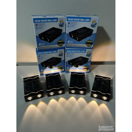 Solarne zidne dvostrane lampe – 4 kom
