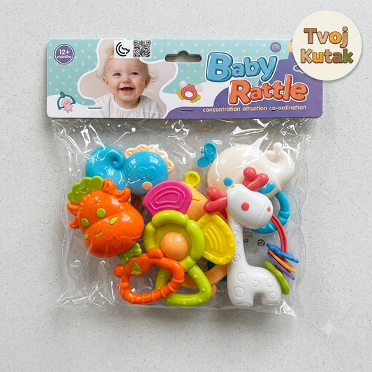 Veliki Set Plastičnih Zvečki i Glodalica za Bebe