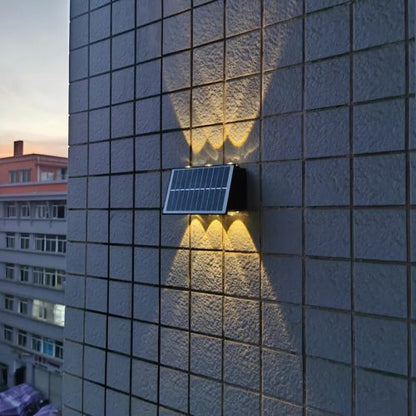LED solarna dvostrana zidna lampa – 4 kom