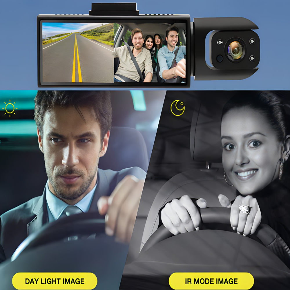 Auto kamera za snimanje vožnje napred i unutra