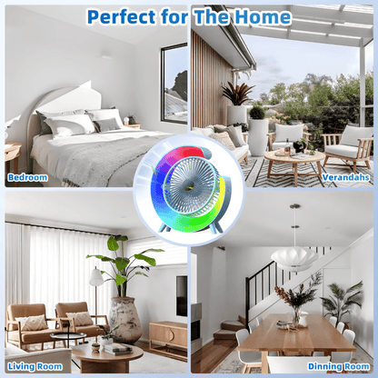 Stoni ventilator sa 3 brzine i LED svetlom