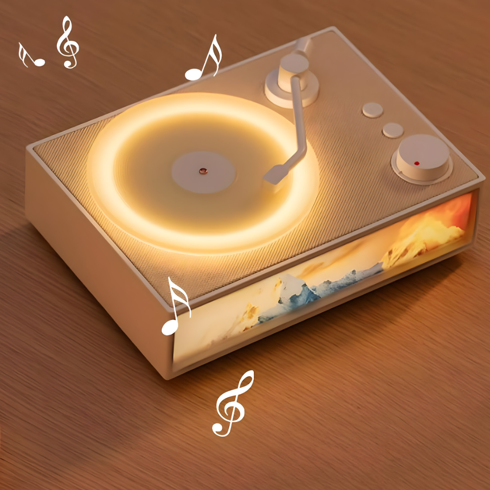 2u1 Gramofon i difuzer sa svetlom i bluetooth zvučnikom