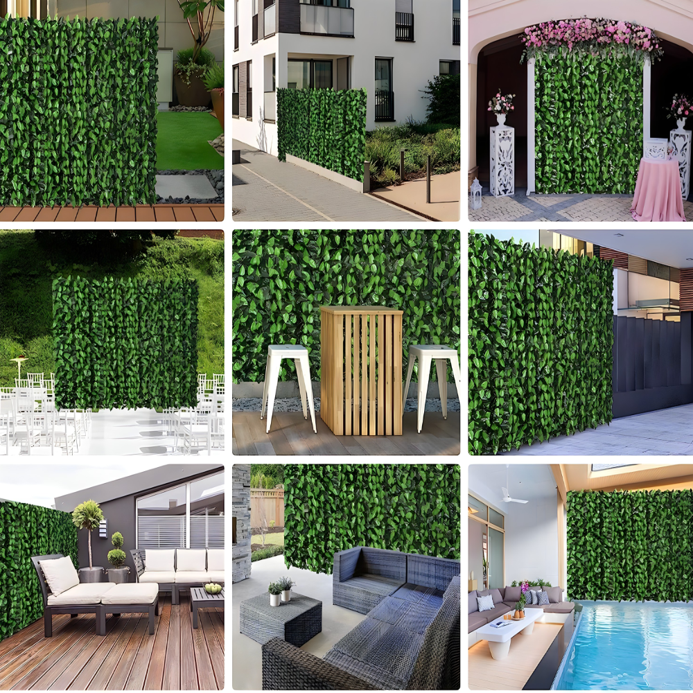 Veštačka živa ograda lišće - 3m x 0.5m