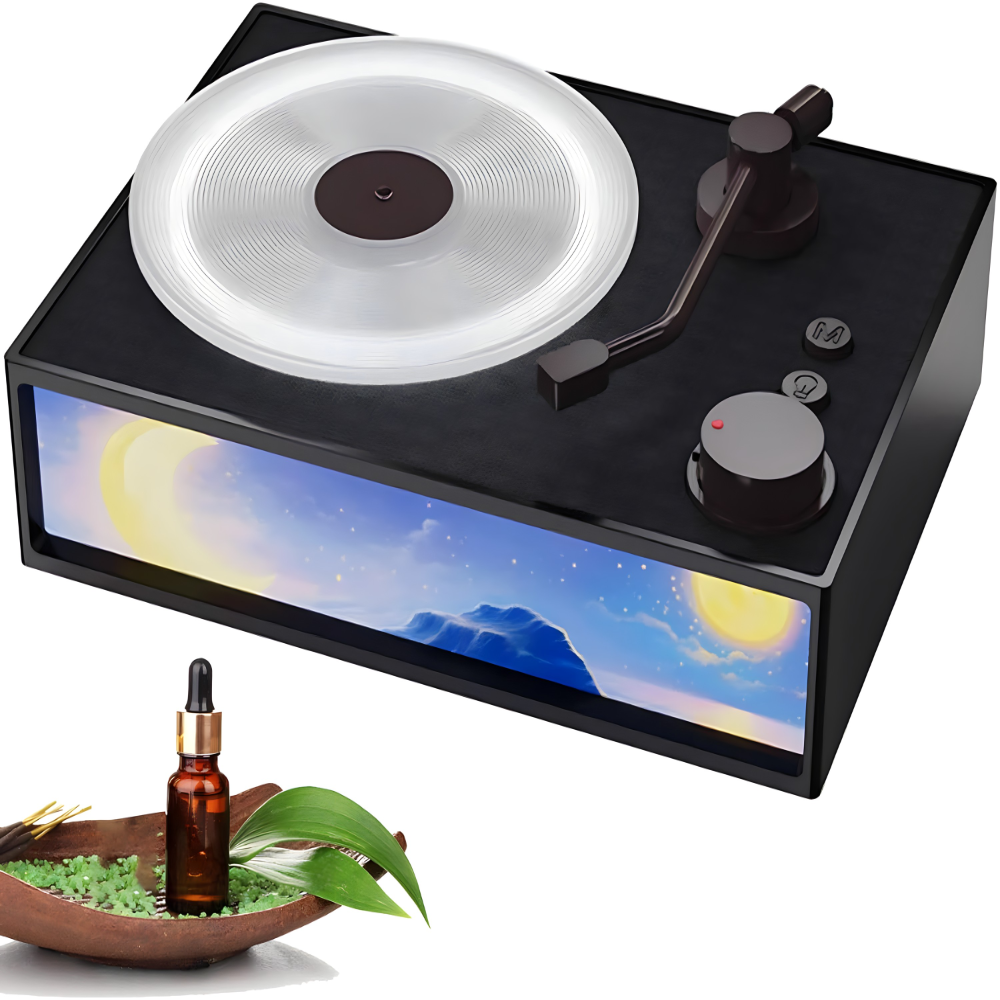 2u1 Gramofon i difuzer sa svetlom i bluetooth zvučnikom