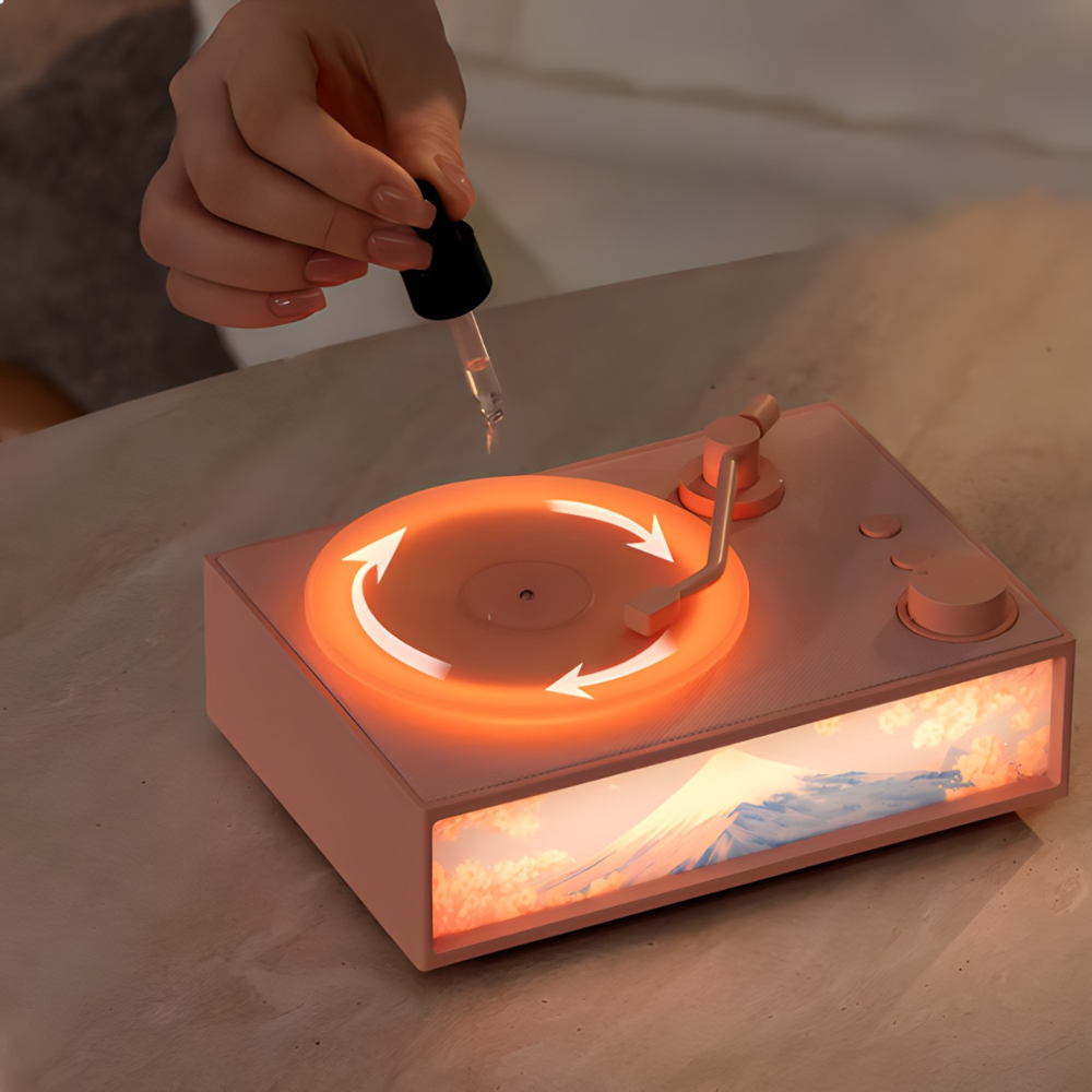 2u1 Gramofon i difuzer sa svetlom i bluetooth zvučnikom