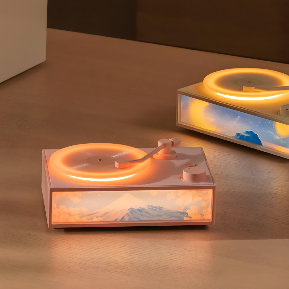 2u1 Gramofon i difuzer sa svetlom i bluetooth zvučnikom