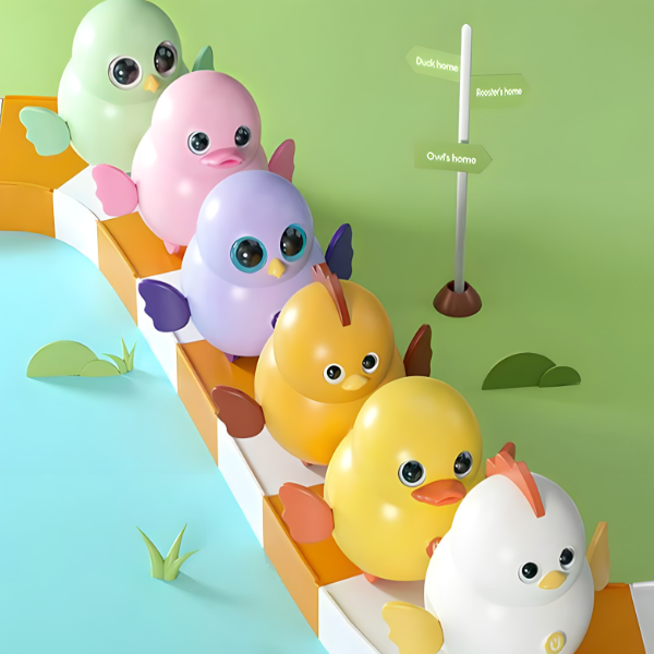 Veseli pilići koji se ljuljaju - 3 pileta