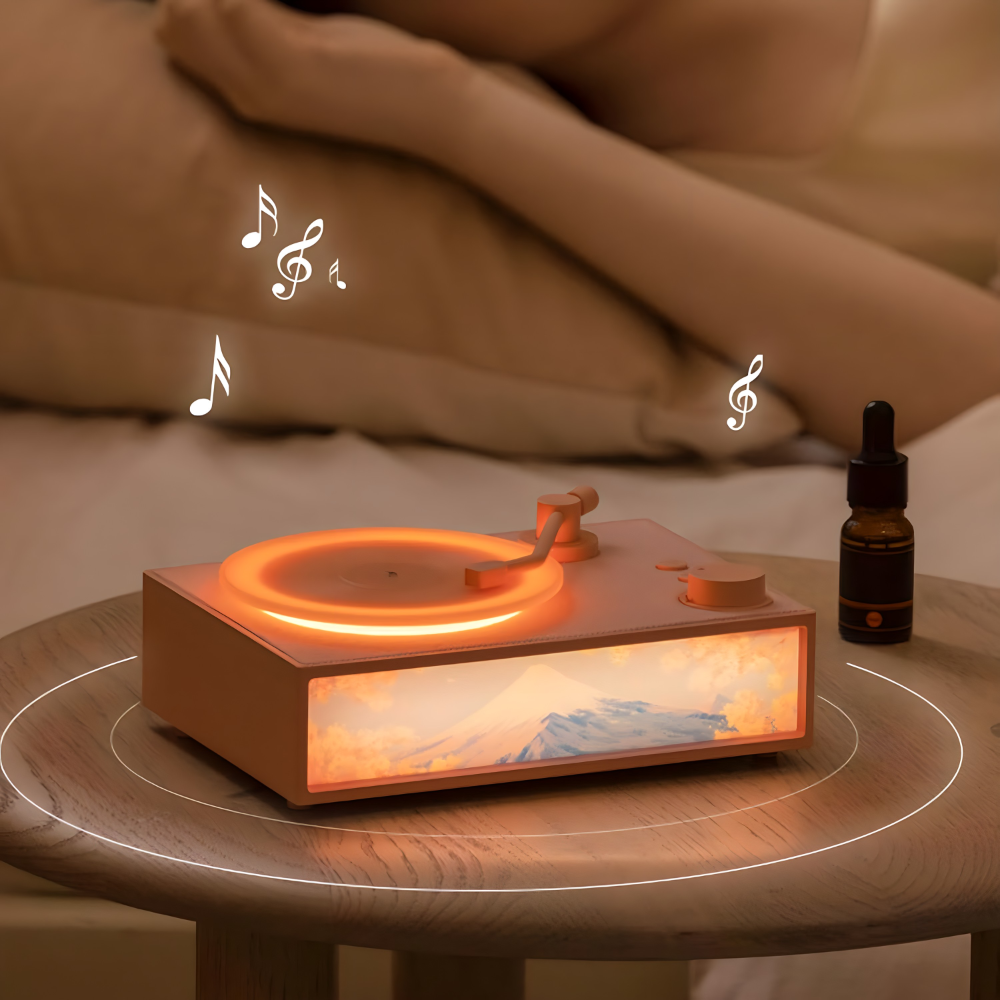 2u1 Gramofon i difuzer sa svetlom i bluetooth zvučnikom