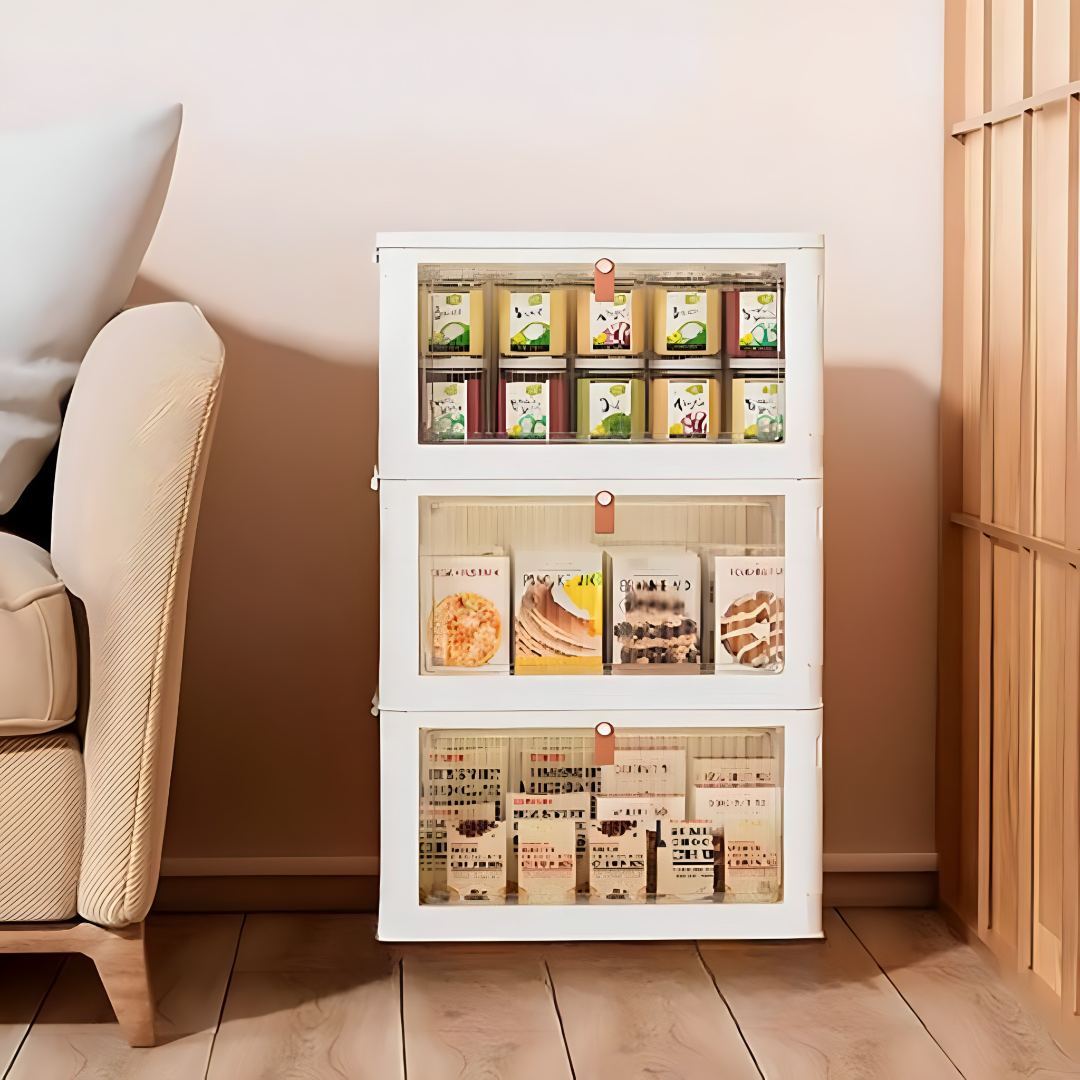 Sklopiva kutija za odlaganje sa poklopcem - za organizaciju obuće, igračaka i sličnog