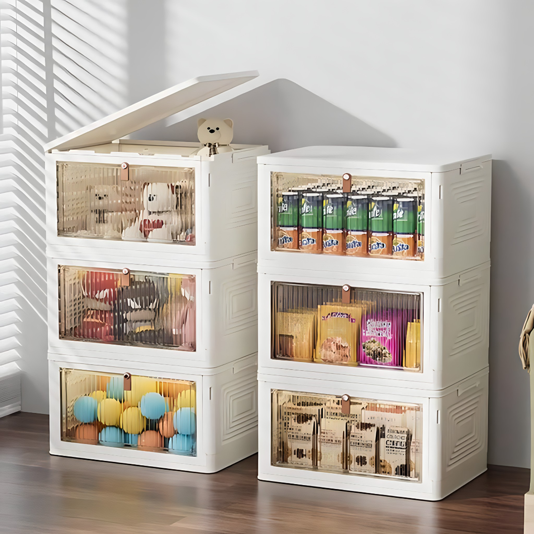 Sklopiva kutija za odlaganje sa poklopcem - za organizaciju obuće, igračaka i sličnog