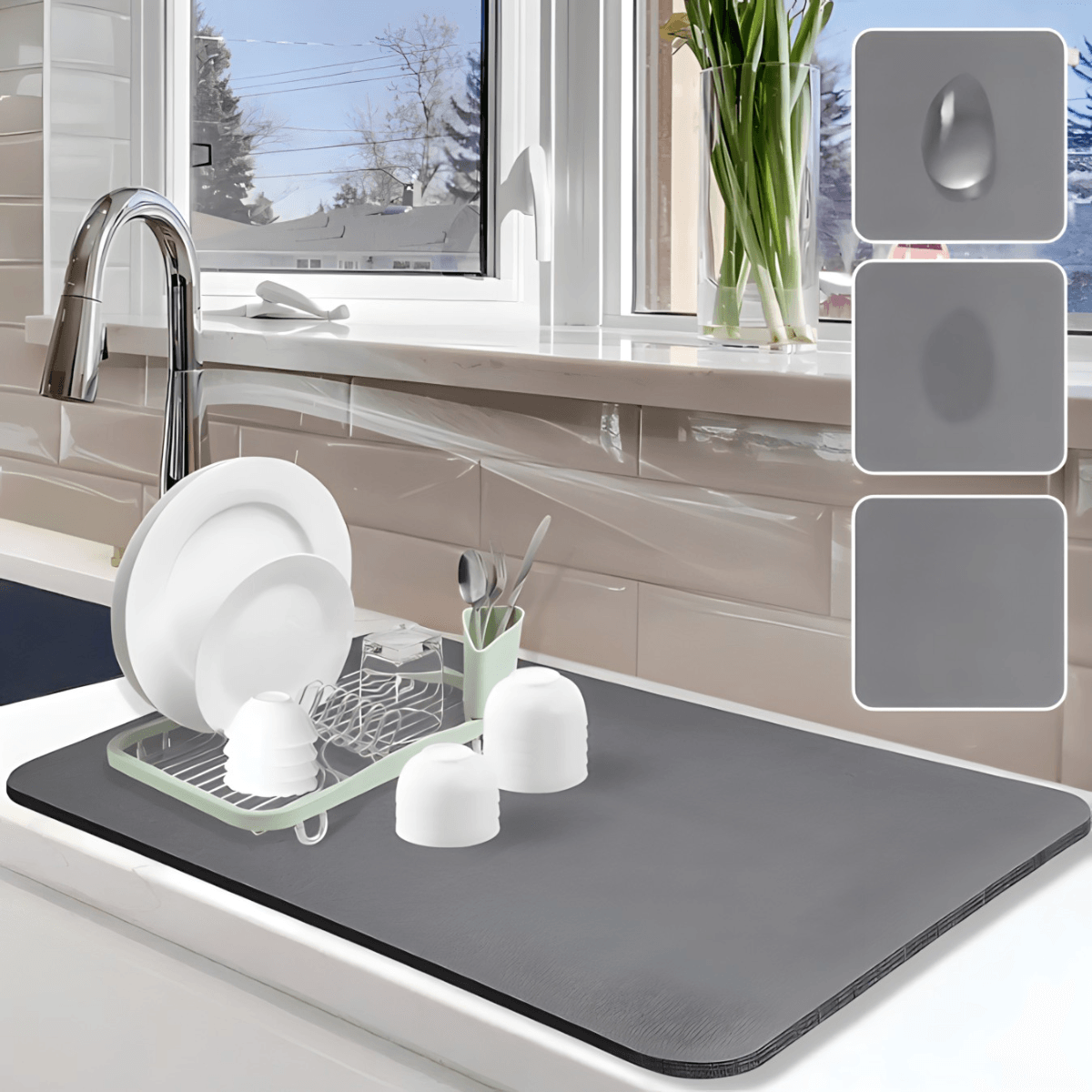 Super upijajuća podloga za ceđenje sudova - 2 podloge u pakovanju